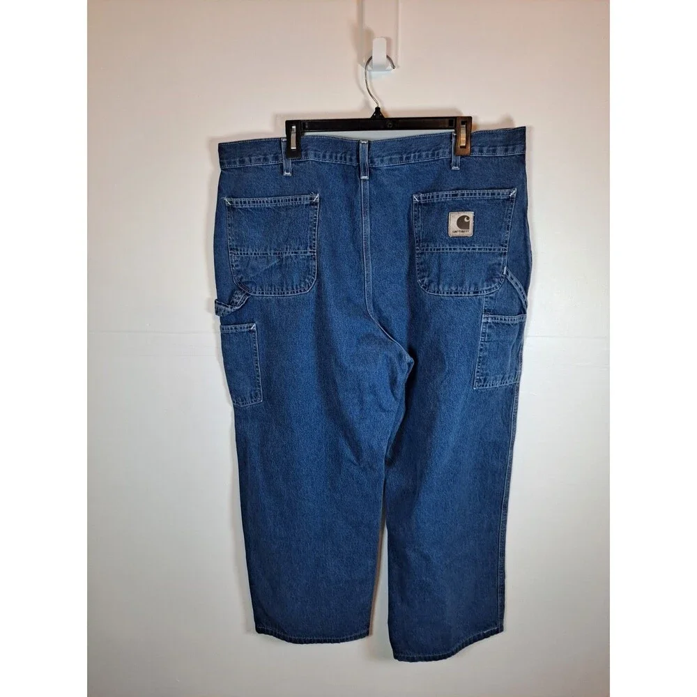 Carhartt Men’s Loose Fit Carpenter Jeans Size 42x30(41×28) B13DST Blue Denim